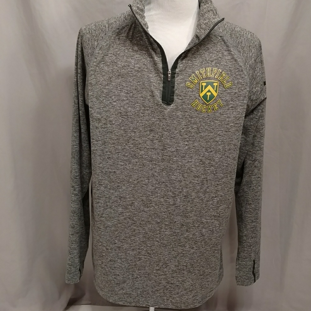 Smithfield Hockey Long Steeve Quarter Zip Athletic Jersey T Shirt by Pennant szM